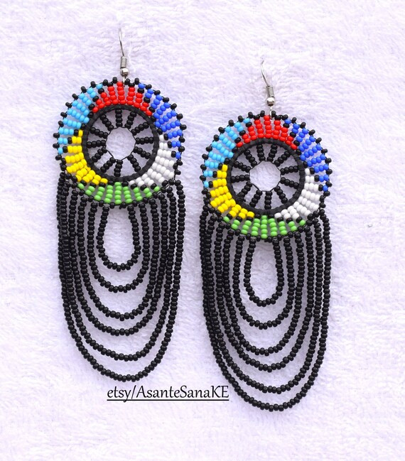 Tassel Earring Cute Earring Chandelier Earring Kenya - Etsy | Etsy (US)