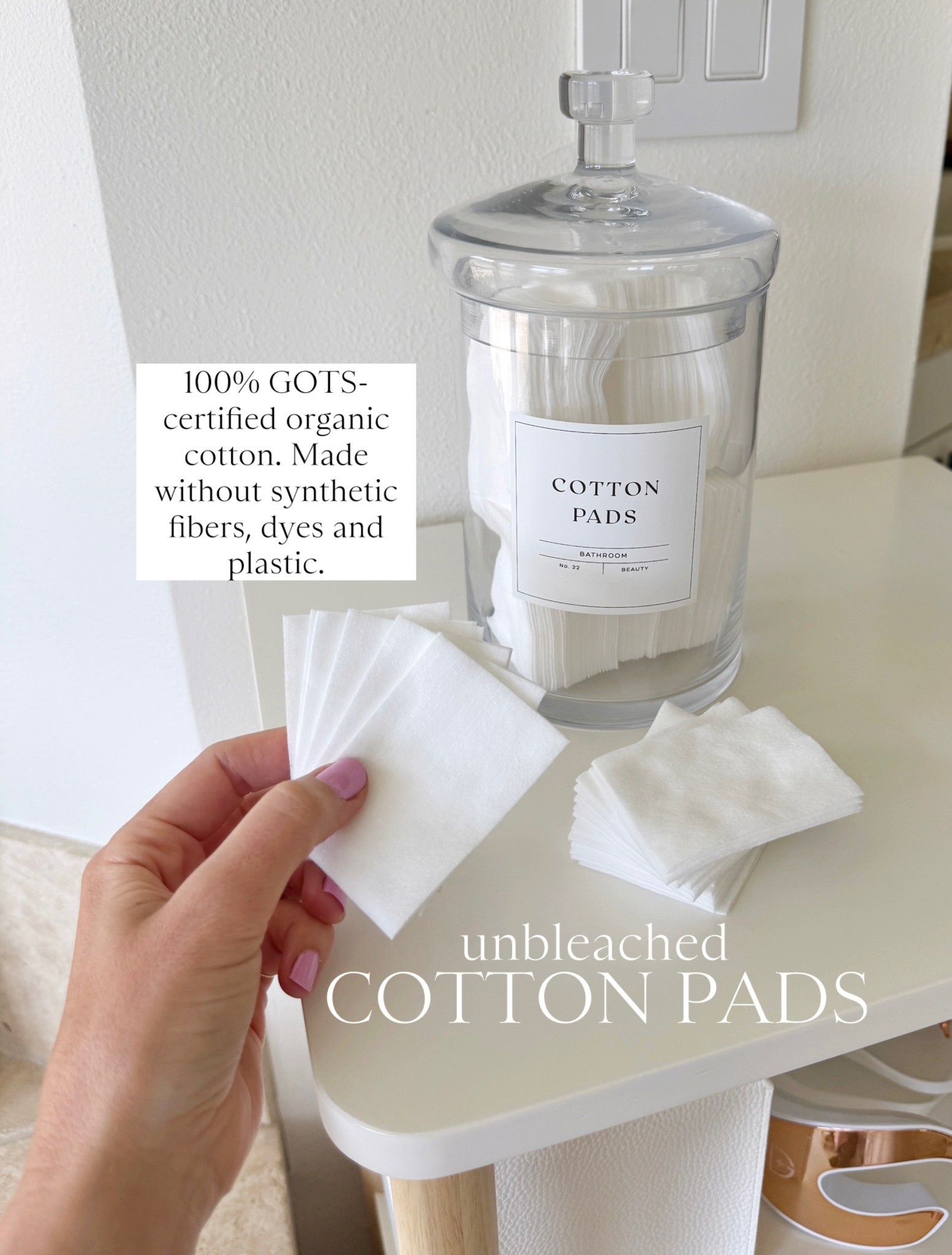 Unbleached cotton pads! A simple non-toxic swap in your bathroom 

Home 

#LTKselfcare #LTKHome