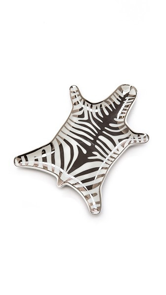 Jonathan Adler Metallic Zebra Dish - Silver | Shopbop
