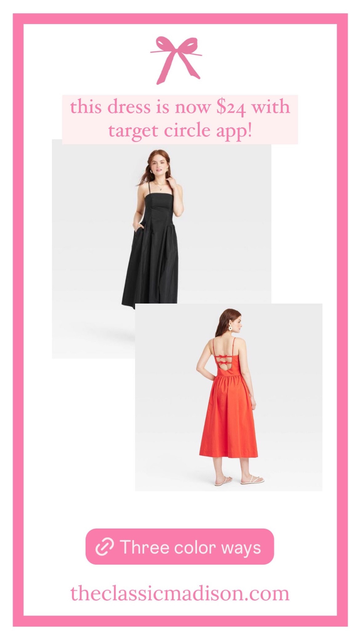 Target bow dress under $25 

#LTKSummerSales #LTKSaleAlert #LTKOver40