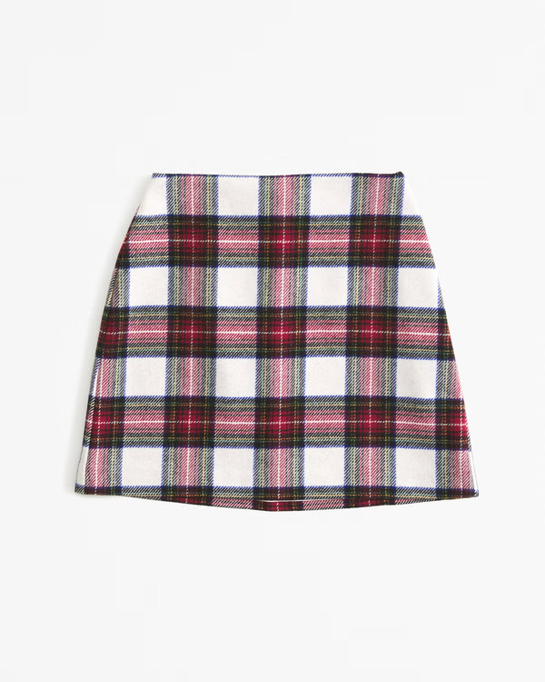 Wool-Blend Mini Skirt | Abercrombie & Fitch (US)