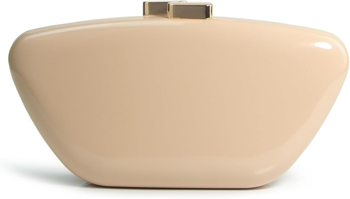 HOXIS Glossy Patent Leather Evening Clutch Bag with Detachable Chain Women's Purse for Wedding Pa... | Amazon (US)