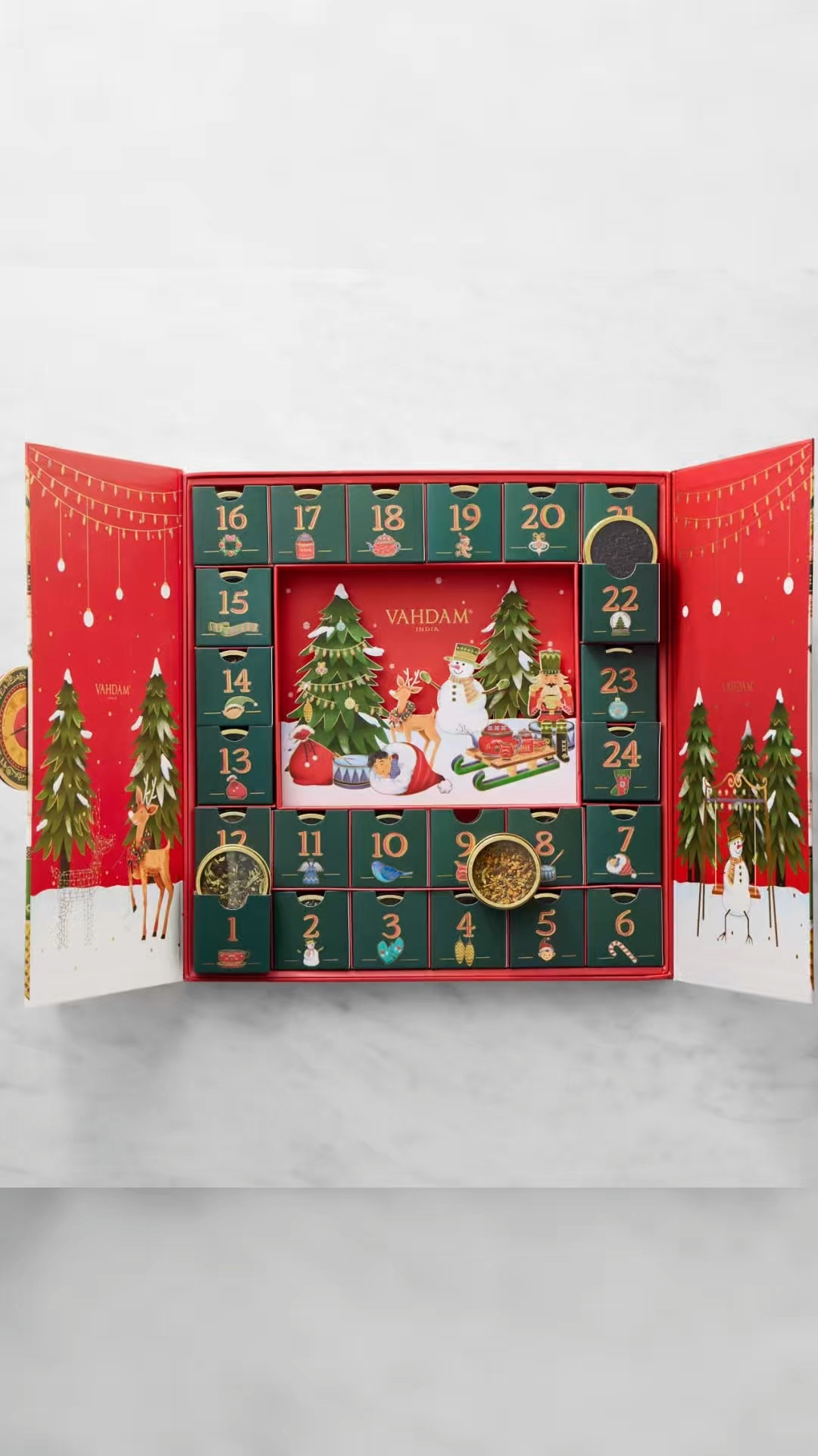 Tea Advent Calendar

Brew up some holiday spirit with a festive advent calendar for tea lovers. Hidden behind each of the 24 windows is a different type of premium loose-leaf tea, blend or herbal tisane.

#LTKSeasonal #LTKHoliday #LTKGiftGuide
