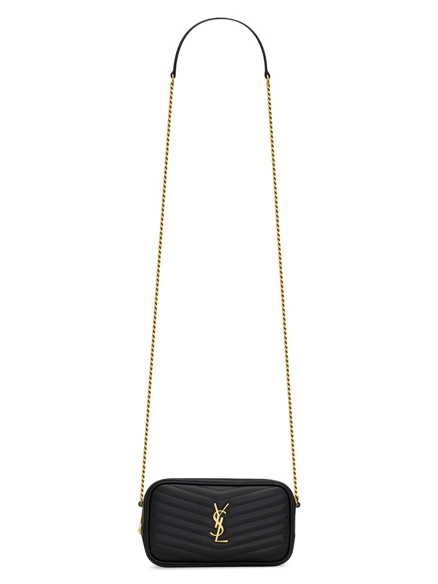 Saint Laurent Mini Lou Bag In Quilted Leather | Saks Fifth Avenue | Saks Fifth Avenue