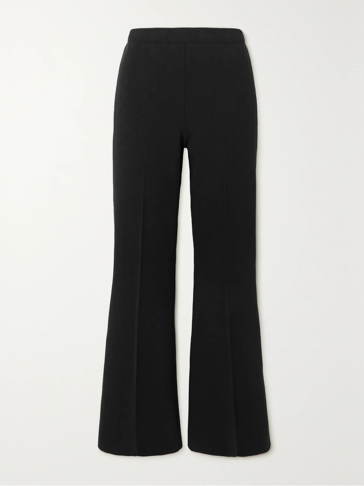 HIGH SPORT - Kick Cropped Stretch-cotton Flared Pants - Black | NET-A-PORTER (US)