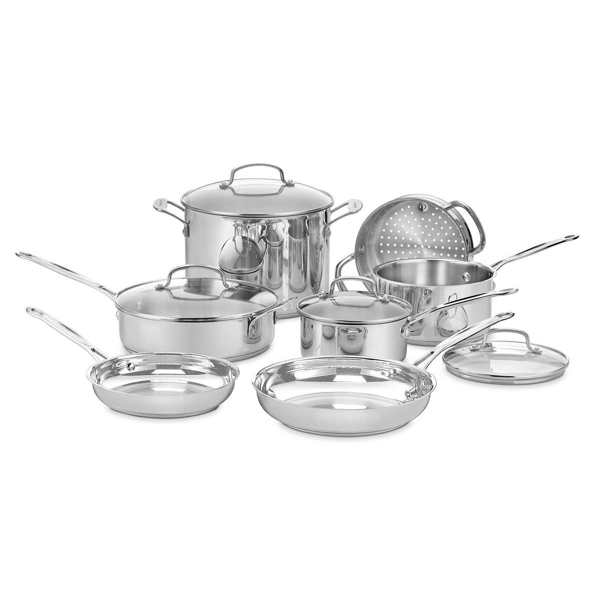 Cuisinart Chef's Classic 11pc Stainless Steel Cookware Set - 77-11G | Target