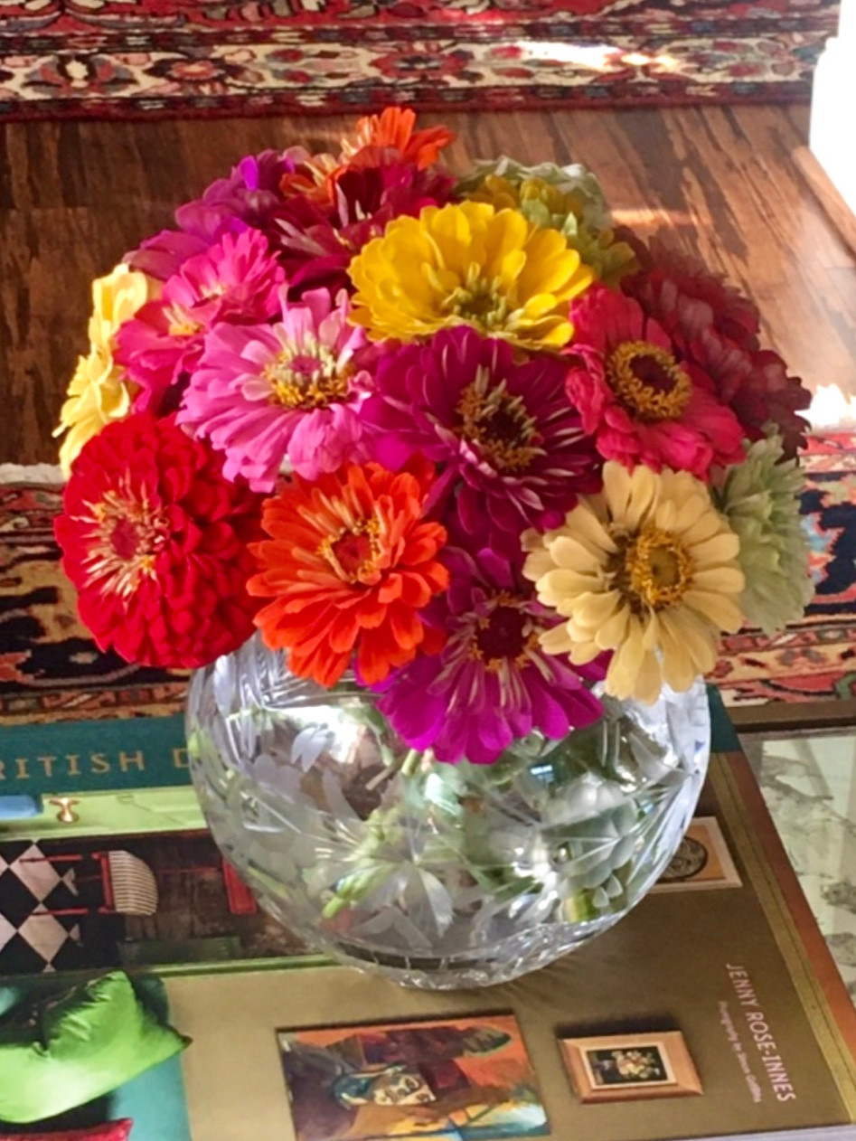 Just want to keep showing you how versatile a crystal rose bowl is. Found this zinnia picture - such charm and exuberance, right? Make sure you have one of these in your vase collection. Great for a holiday party centerpiece - year-round!

#LTKparties #LTKSeasonal #LTKHoliday
