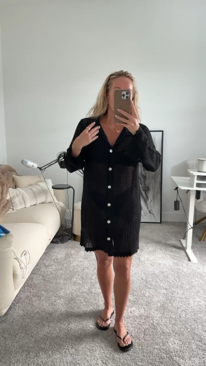 Black crochet cover-up for Summer! Gorgeous pearl button details. Wearing it in a small.

Amazon style, Amazon fashion, beach coverup, pool coverup, resort wear

#LTKSeasonal #LTKootd #LTKTravel