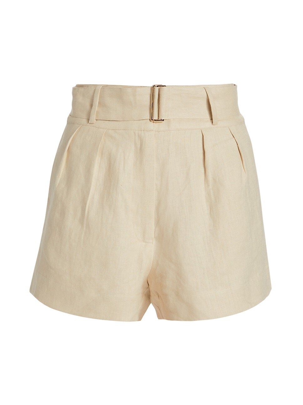 Zinna Belted Linen Shorts | Saks Fifth Avenue
