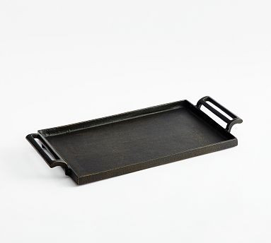Antiqued Metal Decorative Trays | Pottery Barn (US)