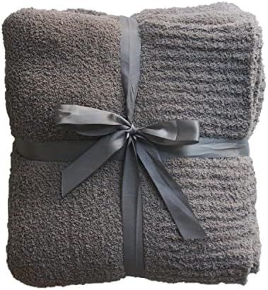Amazon.com: Knit Throw Blanket Super Soft Warm Blanket for Couch Lightweight Fluffy Blanket for B... | Amazon (US)