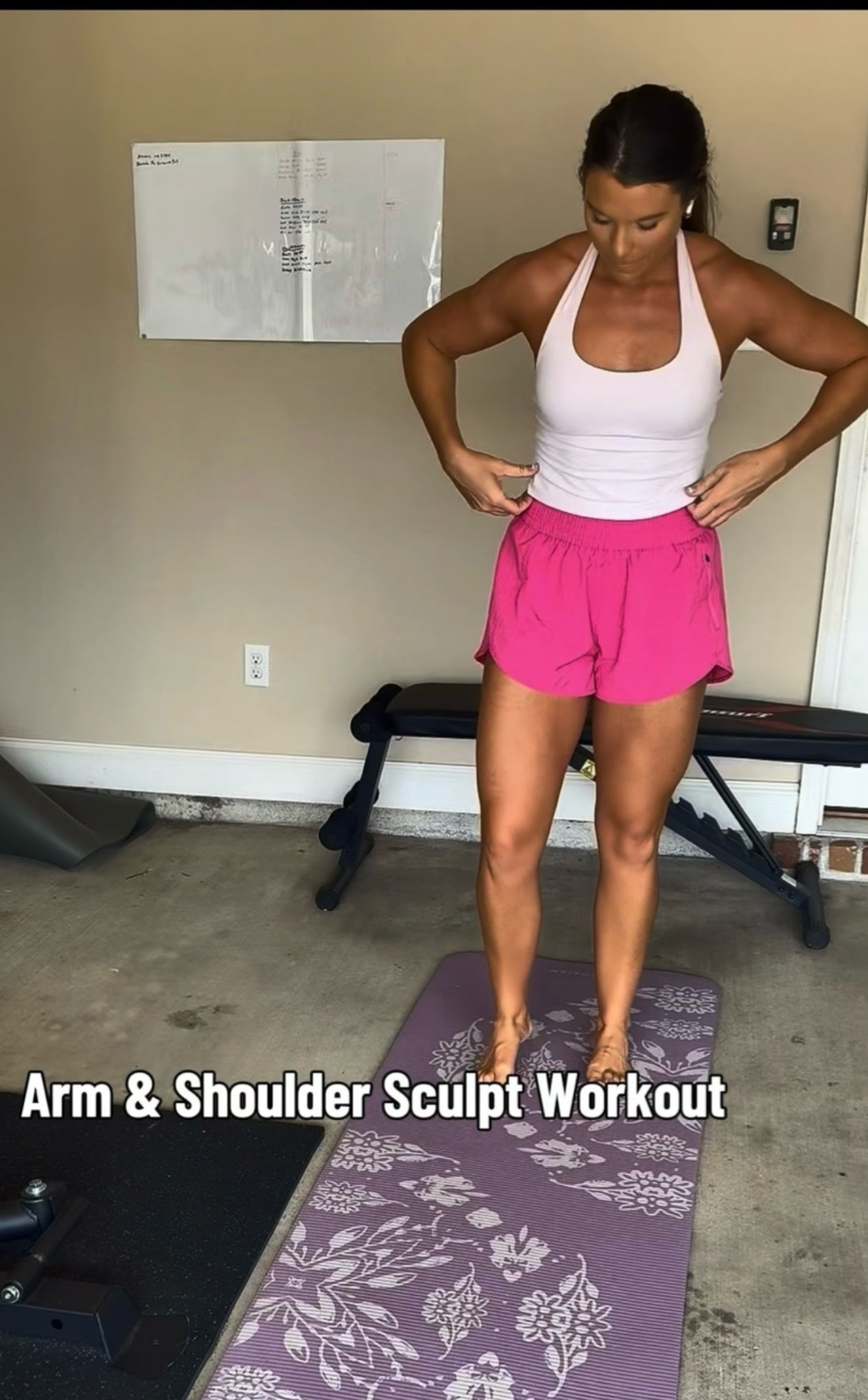 Outfit I’m working out in on my recent tik tok video! I’m wearing medium in the shorts and medium in the tank! #amazon #amazonworkout #workoutsets
