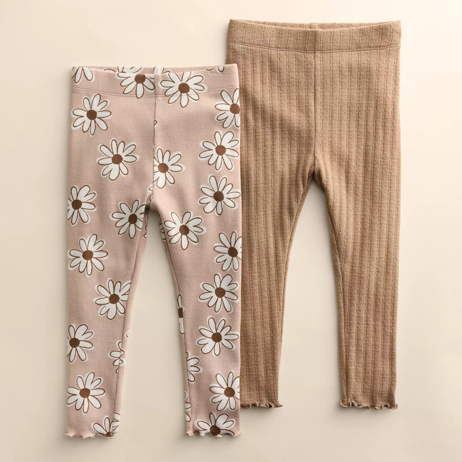 Baby & Toddler Girl Little Co. by Lauren Conrad 2-Pack Lettuce Edge Leggings | Kohl's