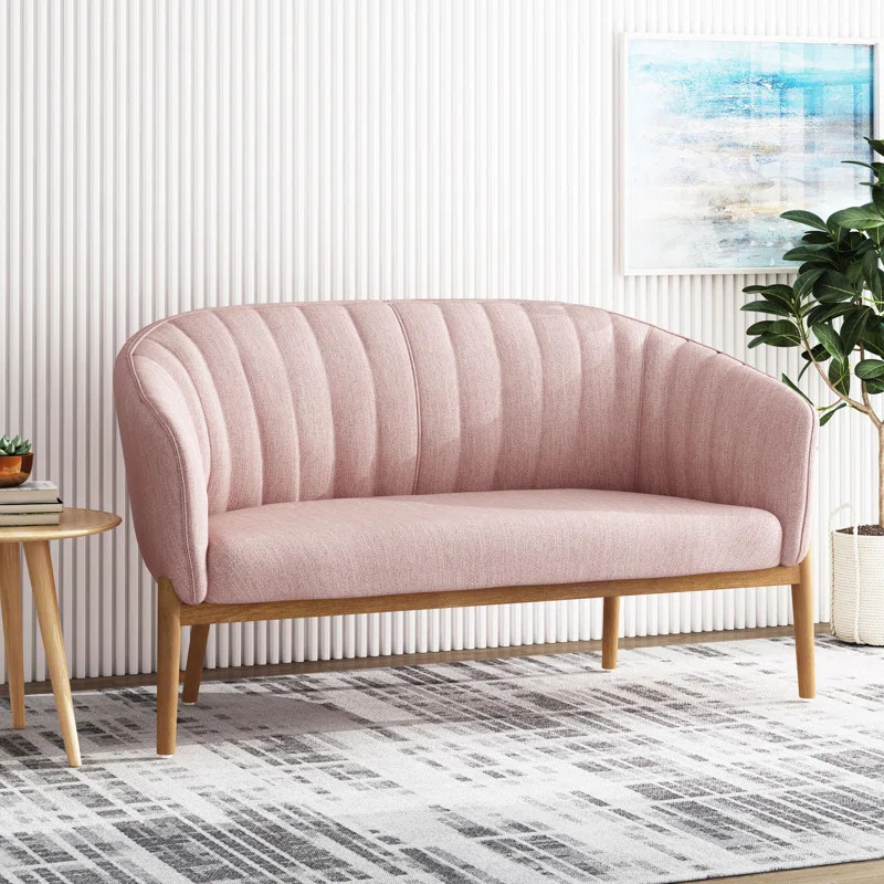 Kerby 55" Recessed Arm Loveseat | Wayfair Professional