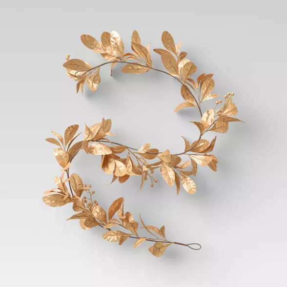 Golden Leaf Garland - Threshold™ | Target