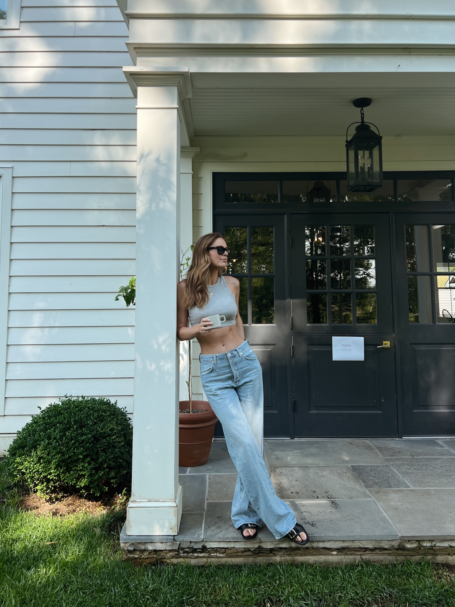 Blue wide leg jeans - new in from citizens. They’re SO comfy 