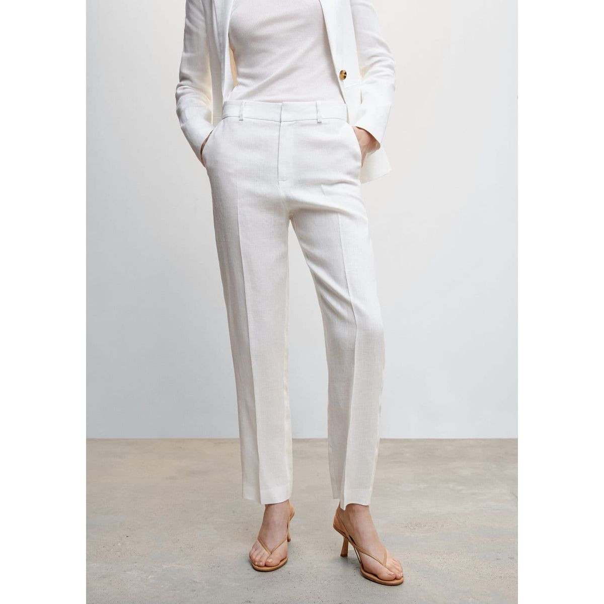 Pantalon costume 100 % lin | La Redoute (FR)