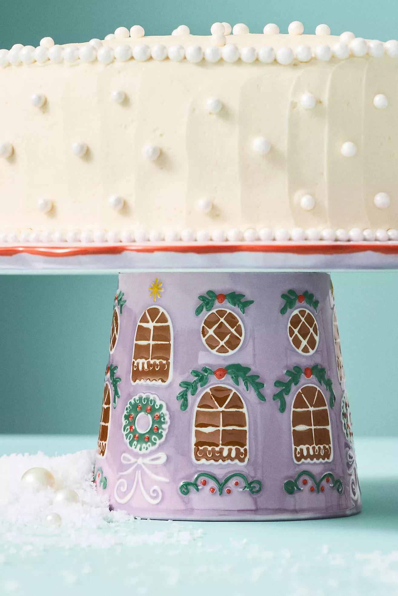 Gingerbread House Stoneware Cake Stand | Anthropologie (US)