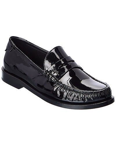 Saint Laurent Le Loafer Patent Moccasin | Gilt