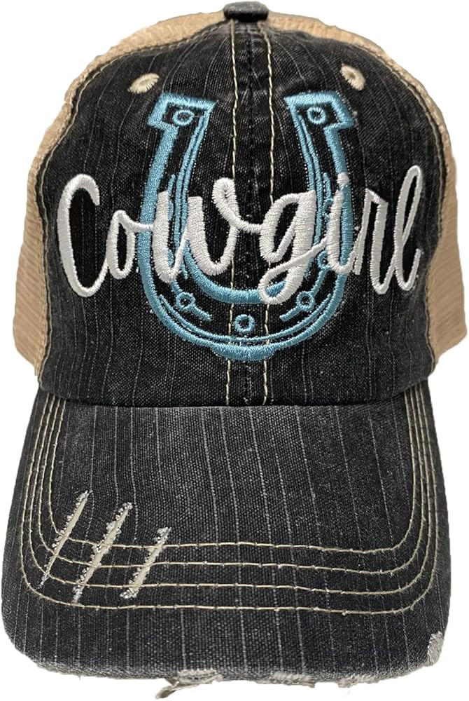 May & Gray Women's Cowgirl Distressed Baseball Hat | Amazon (US)
