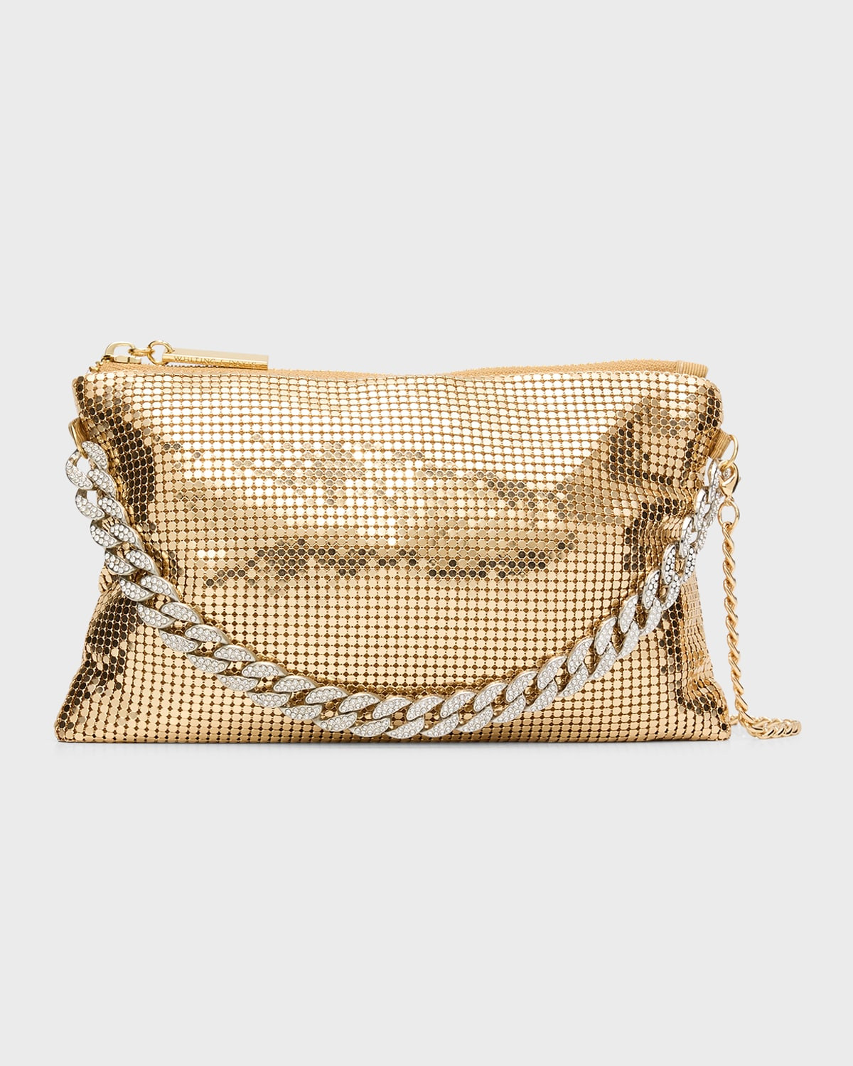 Zia Metallic Chain Crossbody Bag | Neiman Marcus
