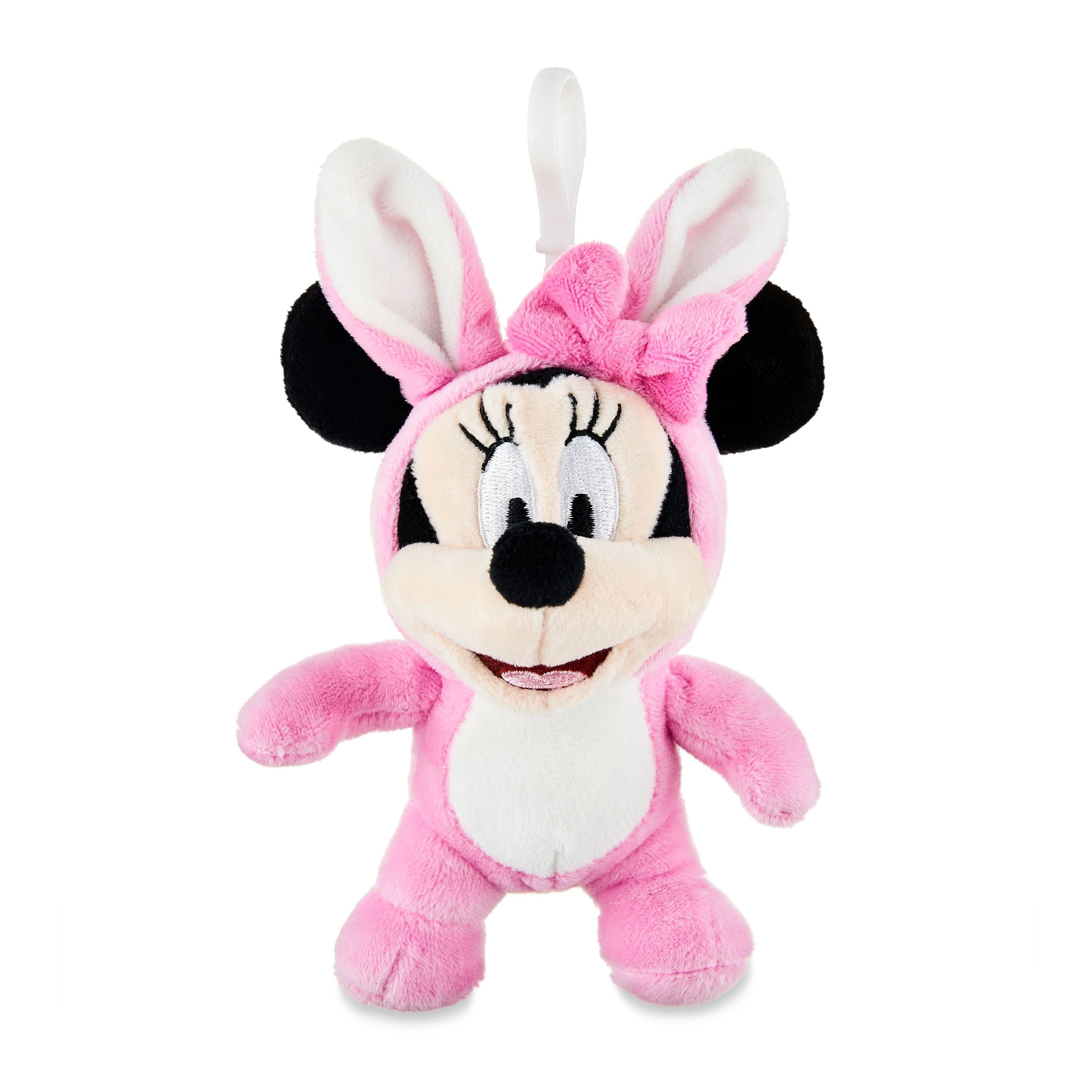 Disney's Minnie Mouse, Dressed as a Bunny Easter Plush Clip 5.9 inches Tall, Pink, by Ruz | Walmart (US)