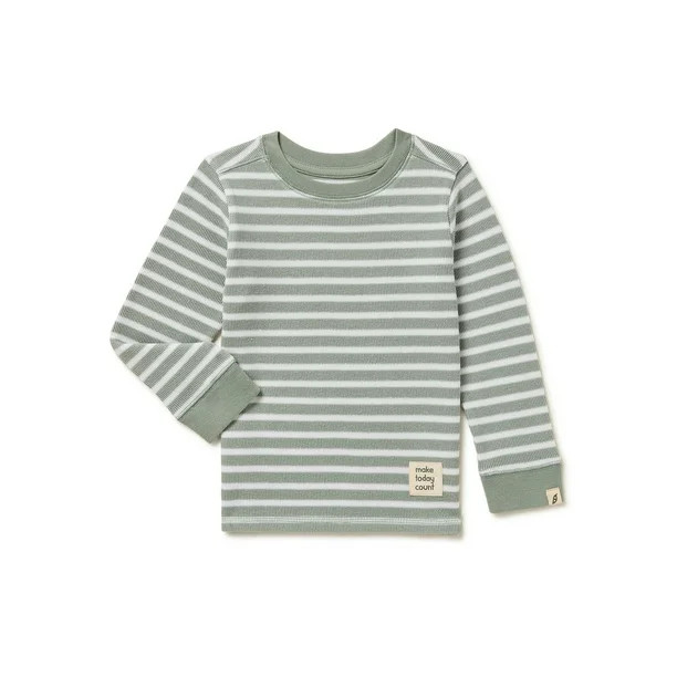 easy-peasy Baby and Toddler Boy Long Sleeve Stripe Rib Tee, Sizes 12 Months-5T - Walmart.com | Walmart (US)