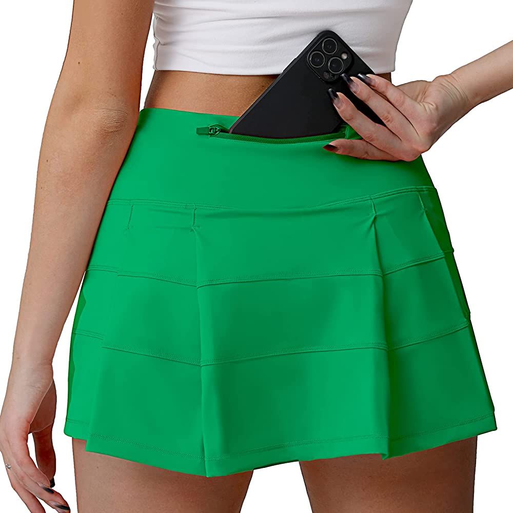 Husnainna High Waisted Pleated Tennis Skirt with Pockets Athletic Golf Skorts for Women Casual Wo... | Amazon (US)