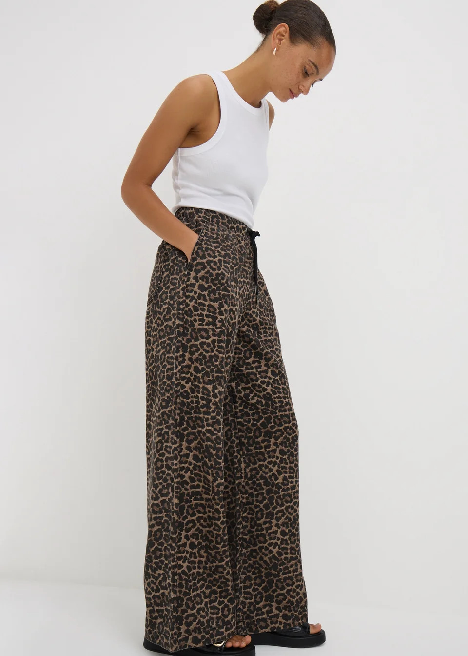 Brown Leopard Print Comfort Fit Jeans | Matalan (UK)