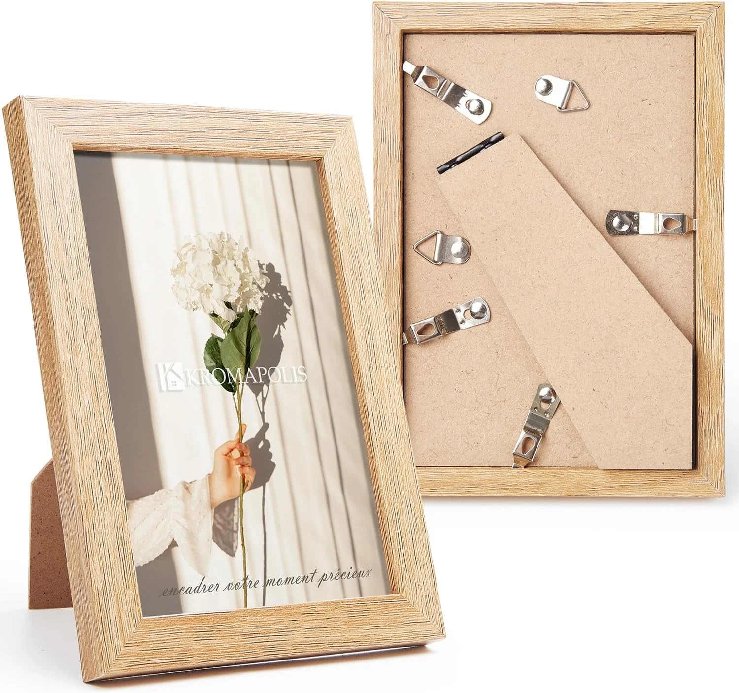 Kromapolis 4x6 Picture Frame Set of 2, Photo Frame with HD Plexiglass, Display 4x6 Pictures, Gall... | Walmart (US)