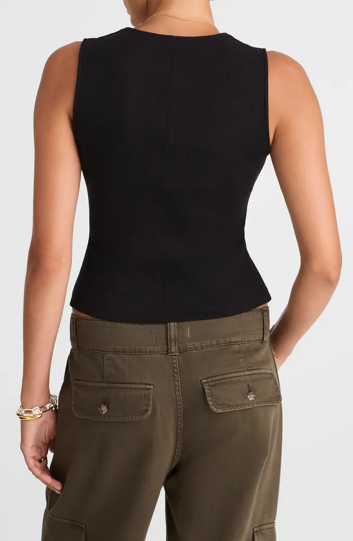 Rib V-Neck Vest | Nordstrom
