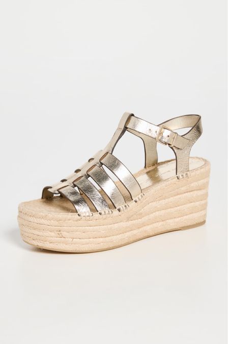 Forever and always a wedge girl, especially when they are metallic! #shoes #wedges #summershoes

#LTKshoecrush