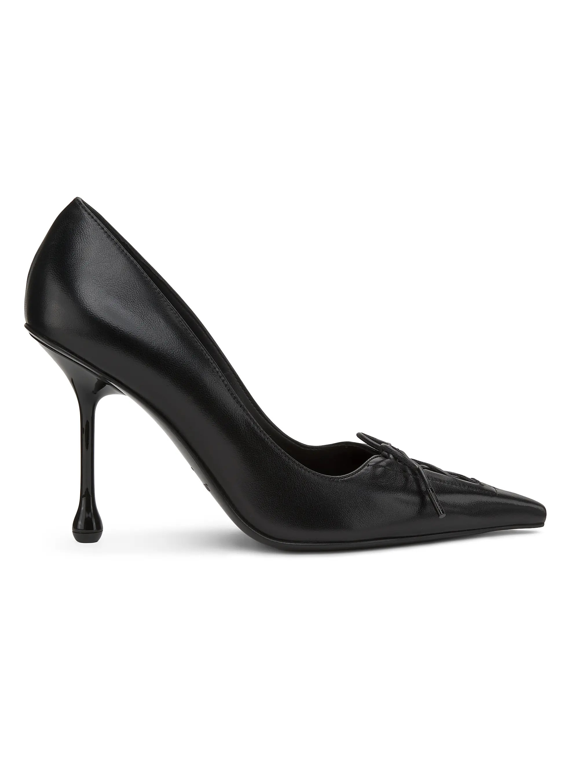 Scarlett 95MM Bow Leather Pumps | Saks Fifth Avenue