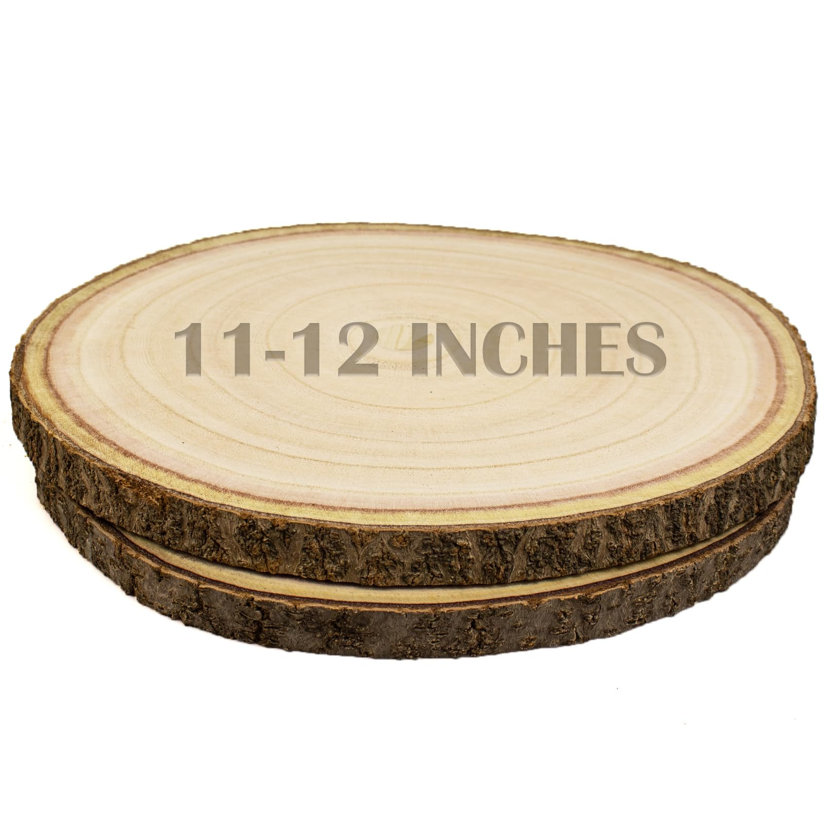 2 pcs Large Wood Slices for Centerpieces 11-12 inches Wood Rounds for Tables Decor Rustic Wood Ci... | Amazon (US)