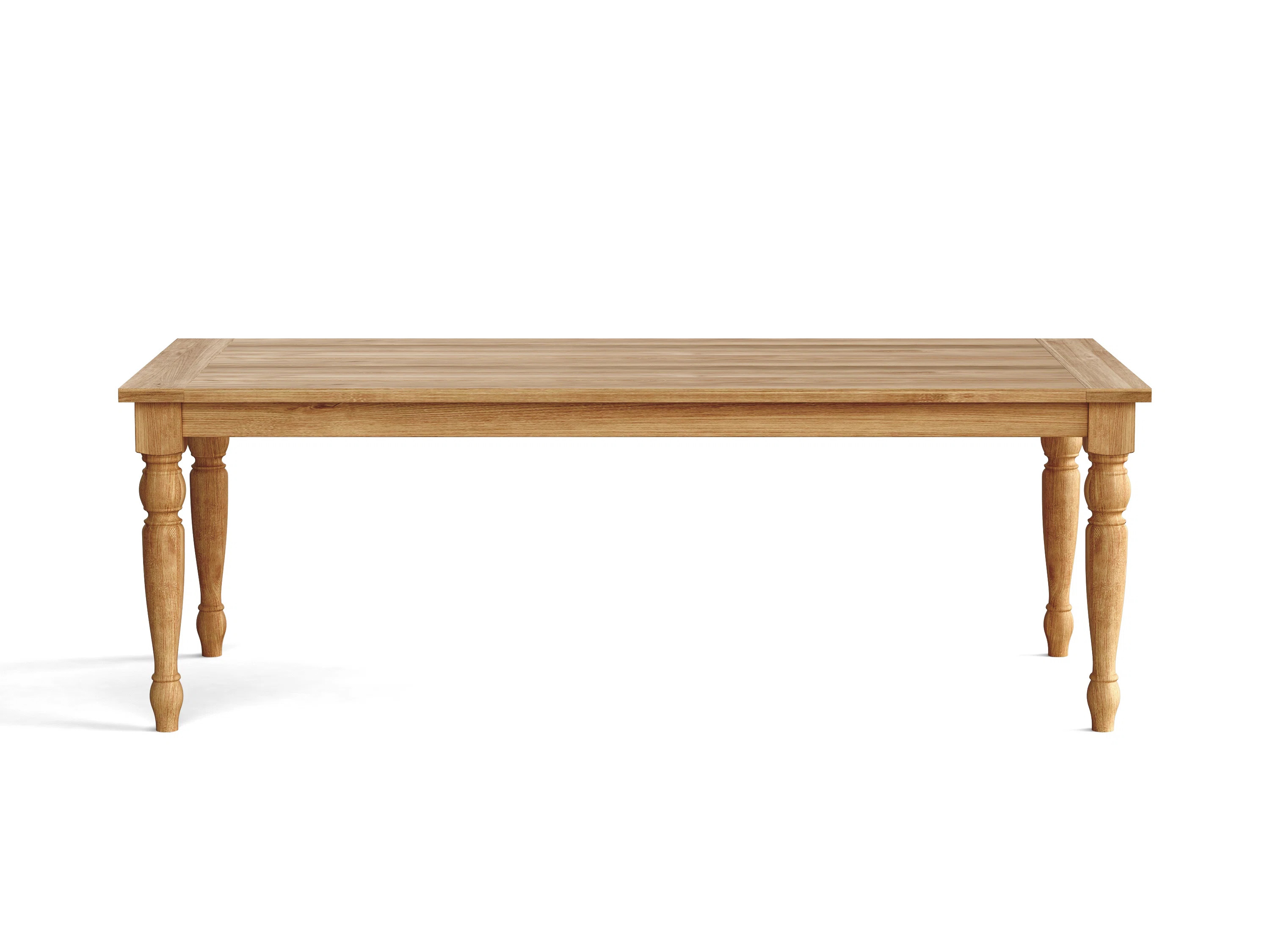Birch Lane™ Morones Rectangular Dining Table in Solid Reclaimed Teak with Turned Legs & Reviews... | Wayfair North America