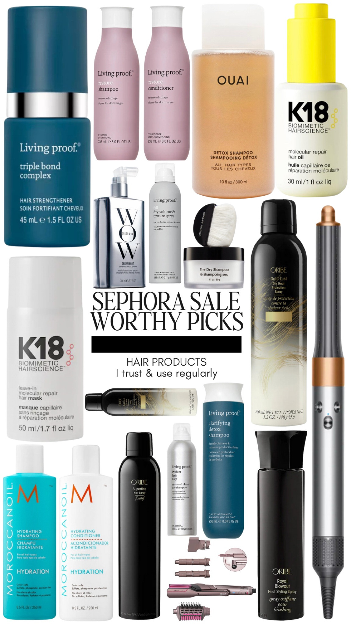 SEPHORA SALE HAIR WORTHY INVESTMENTS 

I use these hair treatments, shampoo, conditioner, hair spray, dry shampoo, hair oil, scalp scrub, and Airwrap regularly and trust them implicitly on my fine straight hair.

#LTKbeauty #LTKfindsunder100 #LTKxSephora

#LTKSaleAlert #LTKBeauty