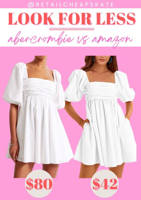 Amazon Vs Abercrombie lookalike dress 

#LTKunder50 #LTKstyletip #LTKunder100