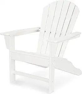 Polywood SBA15WH South Beach Adirondack Chair, White | Amazon (US)