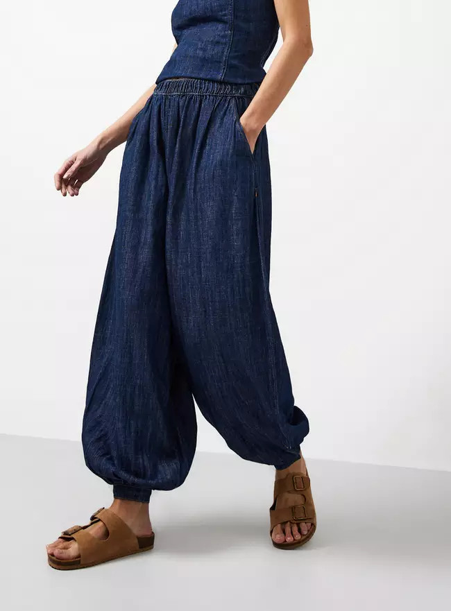 Buy Dark Denim Balloon Co-ord Jeans 18R | Co-ords | Tu | Tu Clothing