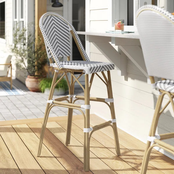 Cato 30" Patio Bar Stool (Set of 2) | Wayfair North America