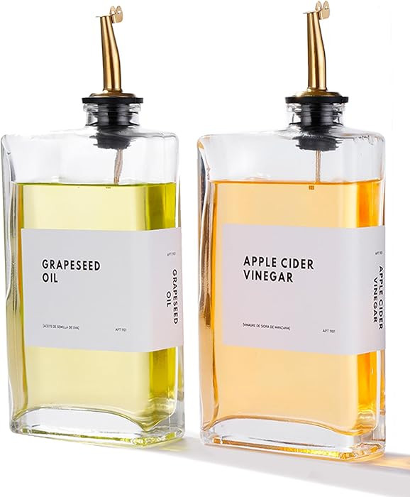 Olive Oil Dispenser for Kitchen, Cooking Oil Dispenser, Oil and Vinegar Dispenser Set, Olive Oil ... | Amazon (US)