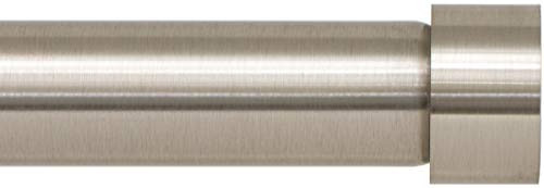 Ivilon Window Curtain Rod End Cap - 1 inch Pole. 120 to 240 Inch. Brushed Nickel | Amazon (US)