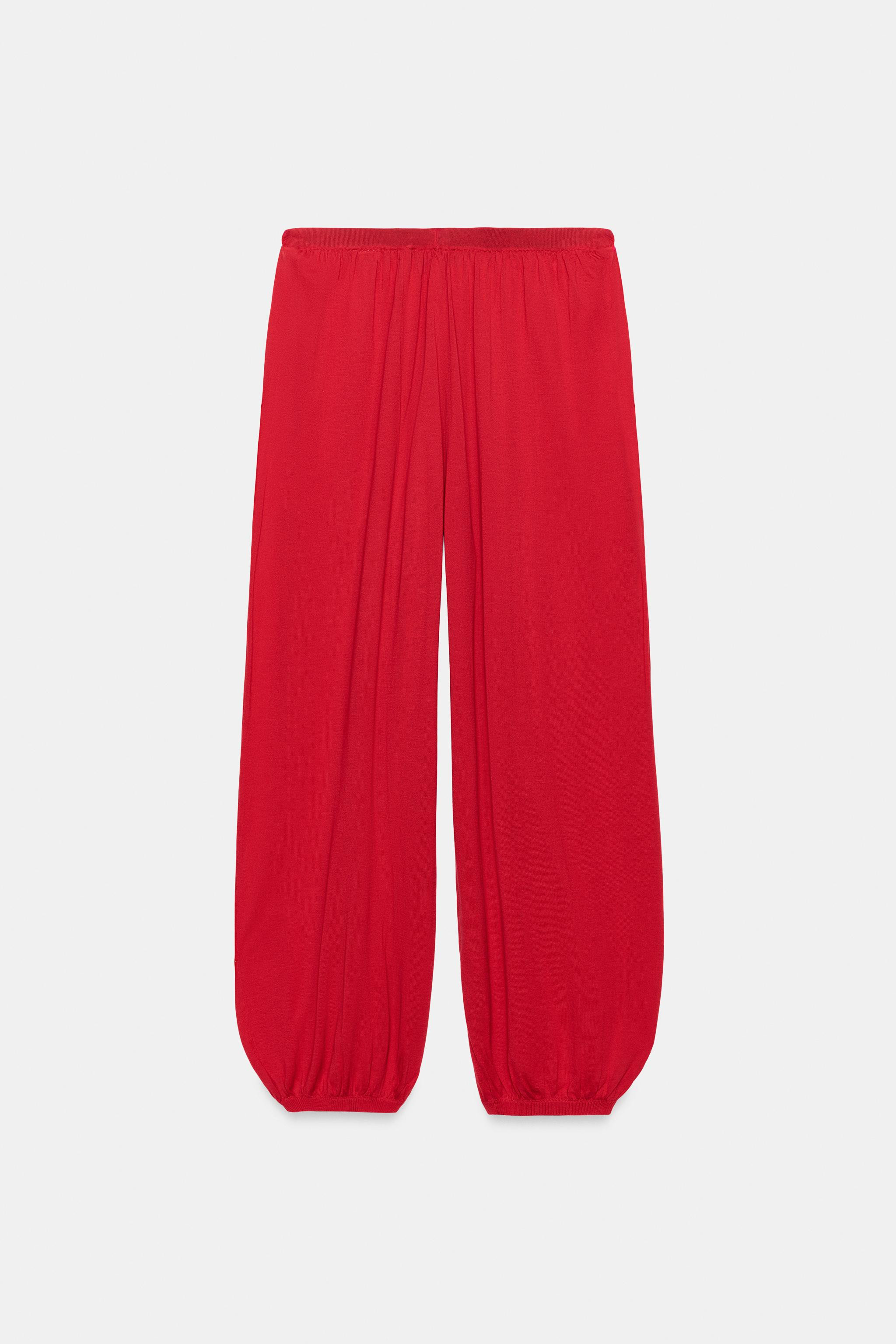KNIT SAROUEL TROUSERS | Zara UK