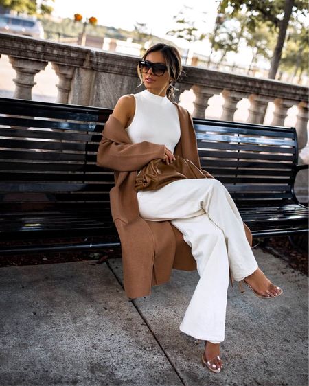 Fall work outfit
Mango camel coatigan
Revolve white wide leg pants
Bottega veneta the pouch bag
Nordstrom white bodysuit 

#LTKfindsunder100 #LTKworkwear #LTKstyletip