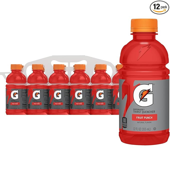 Gatorade Thirst Quencher,Fruit Punch, 12 Fl Oz (Pack of 12) | Amazon (US)