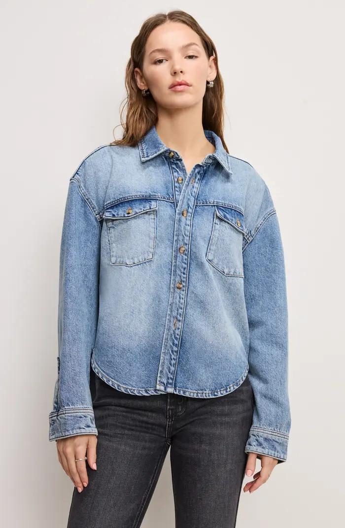 Good American Structured Denim Shirt | Nordstromrack | Nordstrom Rack