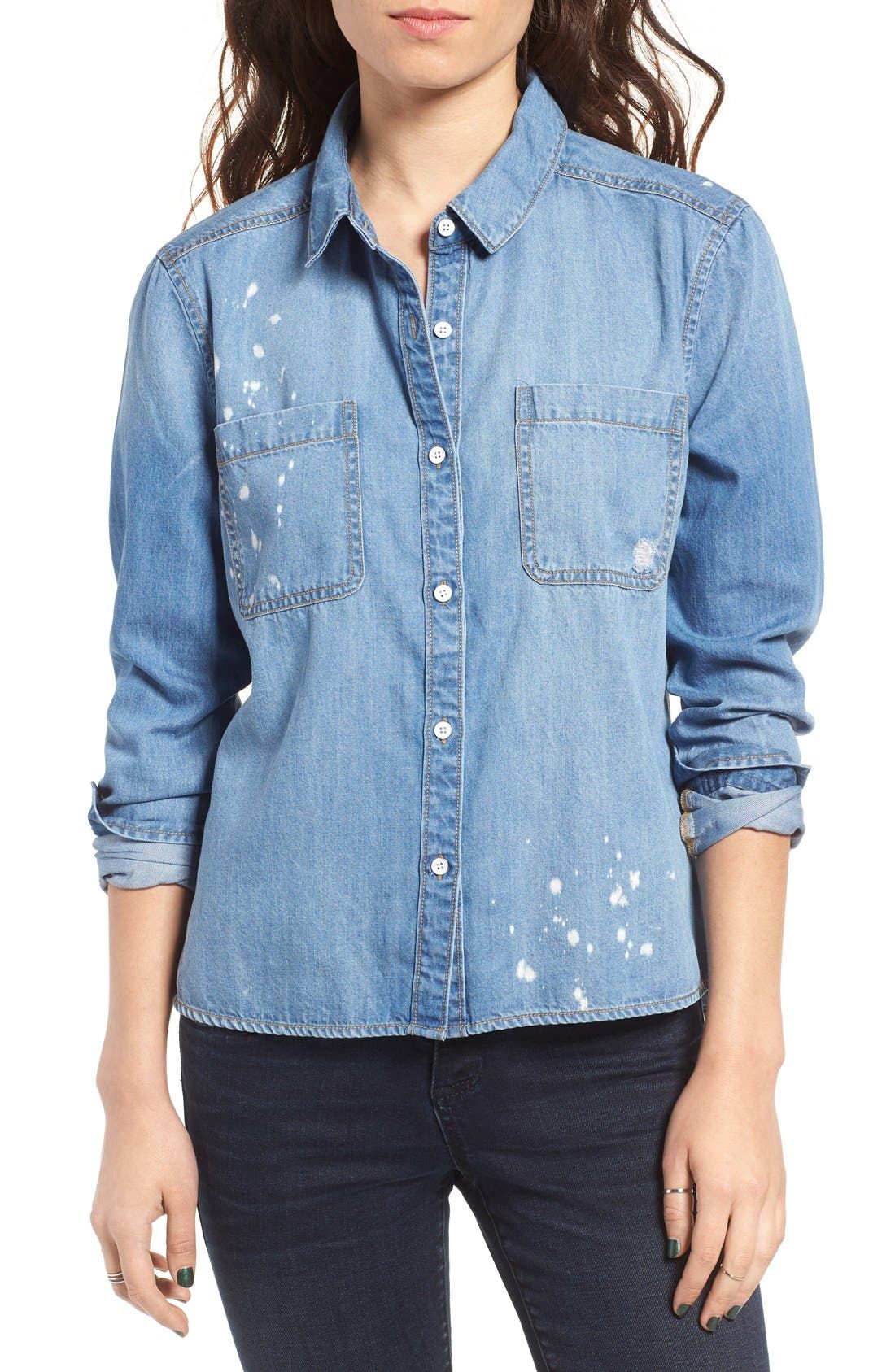 Splatter Chambray Shirt | Nordstrom