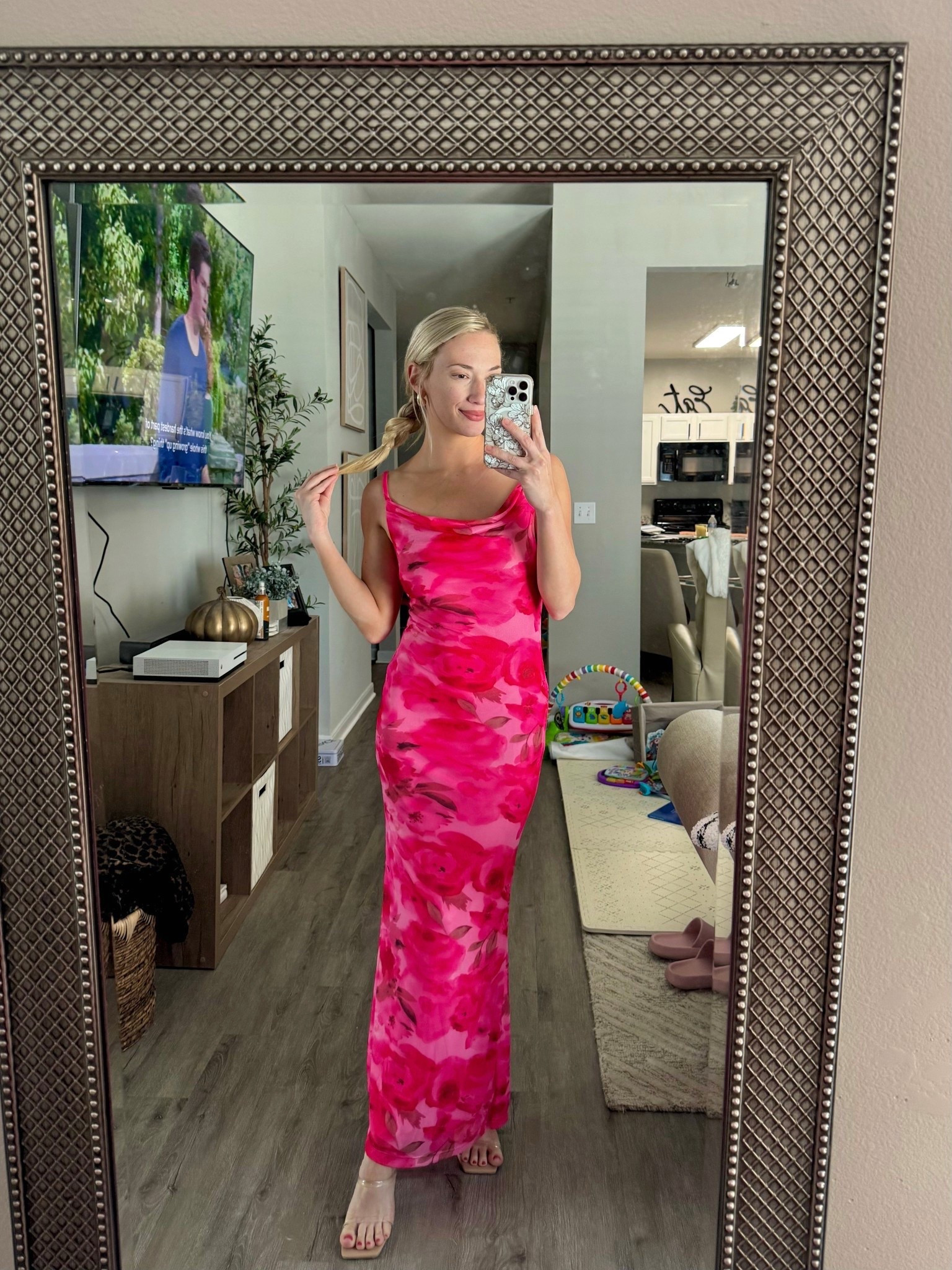 Wedding guest maxi dress from Amazon perfect for spring. Dress comes in several colors, I have in 2 colors! Wearing size S, fits TTS.

spring wedding guest dress, floral hot pink maxi dress, spring fashion

#LTKFindsUnder50 #LTKWedding #LTKParties
