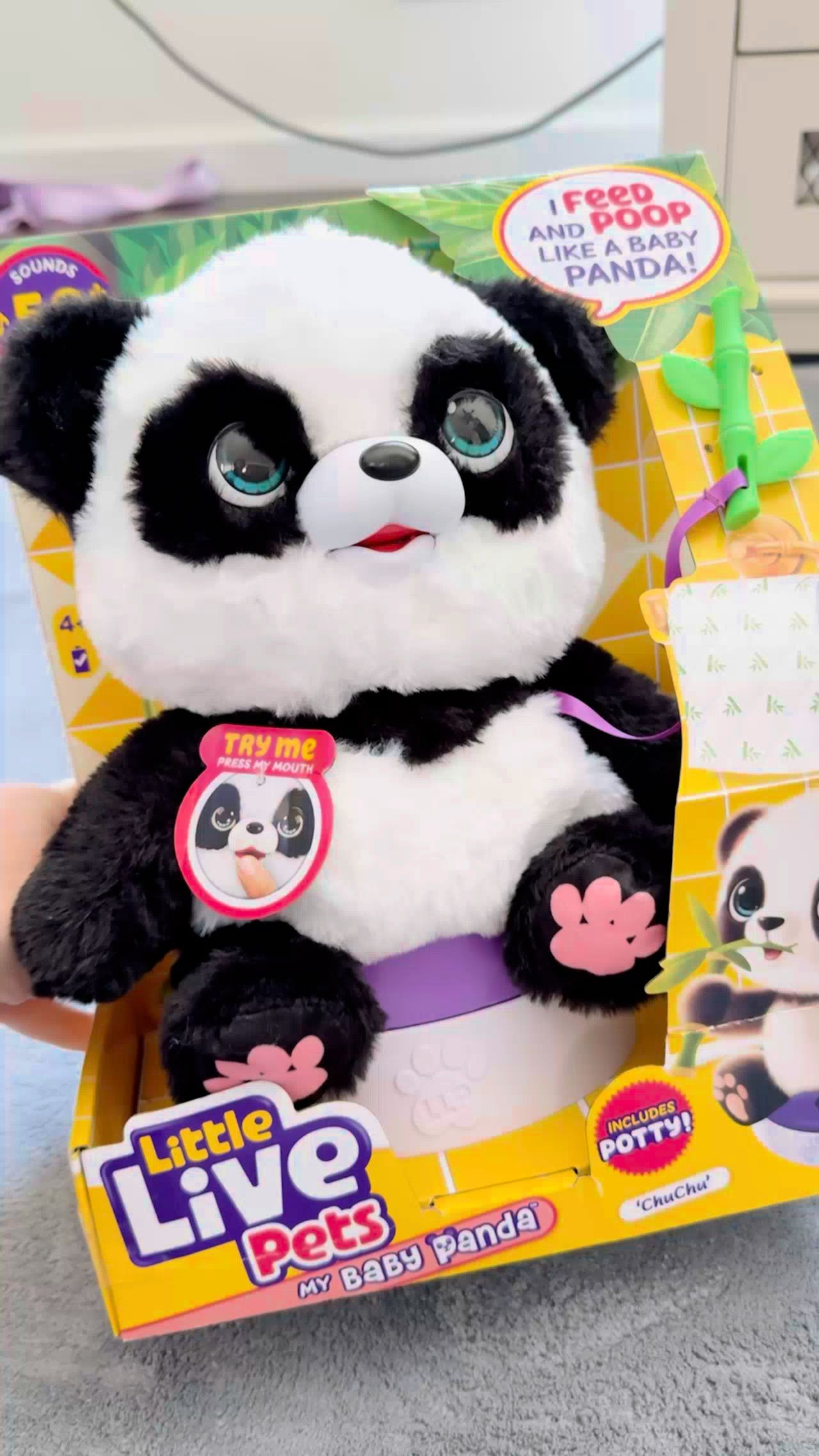 Little Live Pets Talking Baby Panda
This adorable interactive panda talks, eats, poops, and reacts with 50+ sounds & phrases. A kid-favorite and perfect gift idea!

✨ Features:
• Eats & makes munching sounds
• Poops (hilarious!)
• Talks + giggles
• 50+ phrases
• Interactive pretend-play toy

Great for birthdays, holidays, or stocking stuffers 🎁 

 #LTKGiftGuide #LTKBaby #LTKKids
