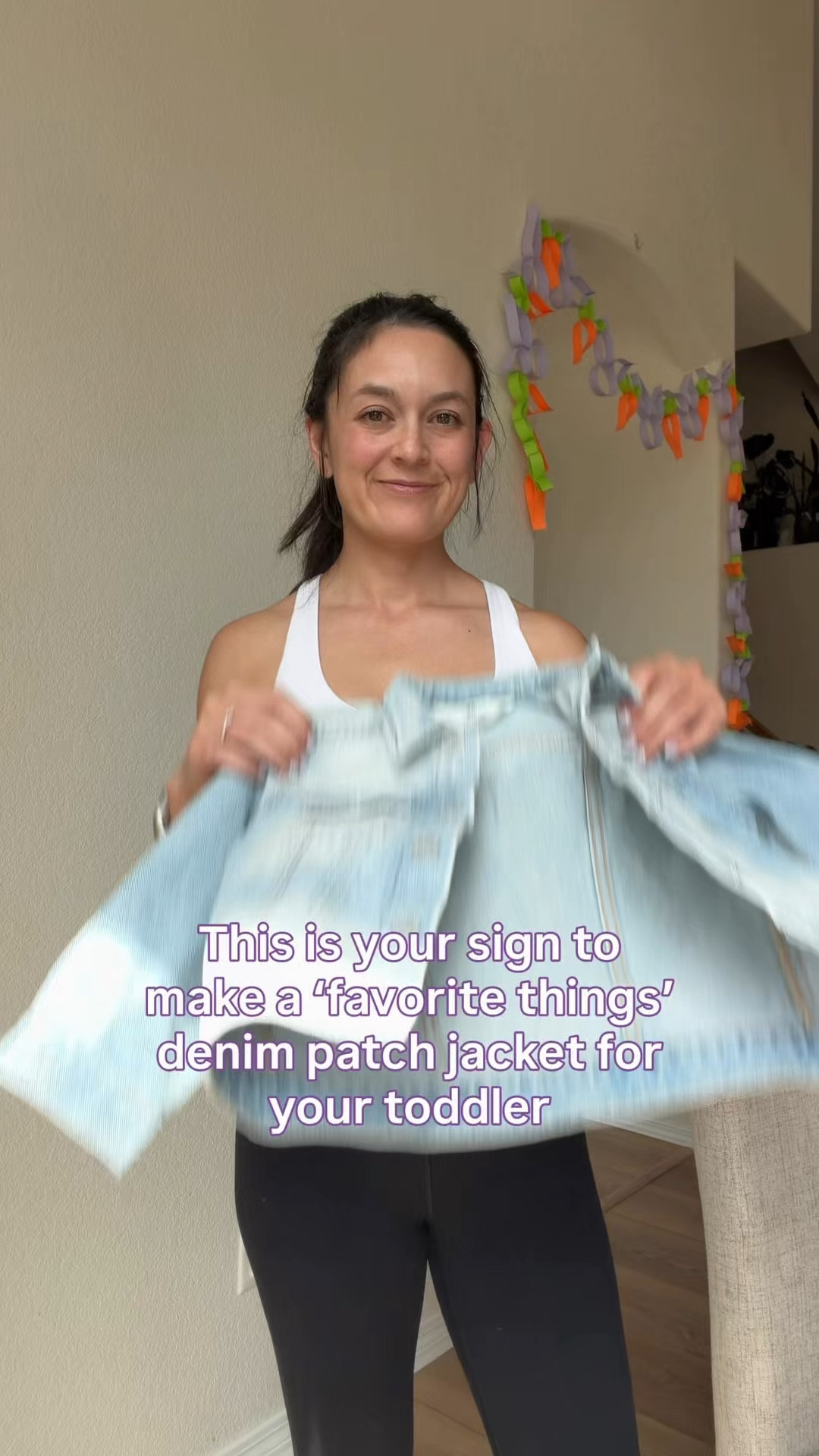 Toddler denim jacket from H&M. Light denim oversized style toddler jacket. Toddler jacket style. DIY toddler style craft. 
Toddler moms. 

#LTKmomlife #LTKBaby #LTKKids